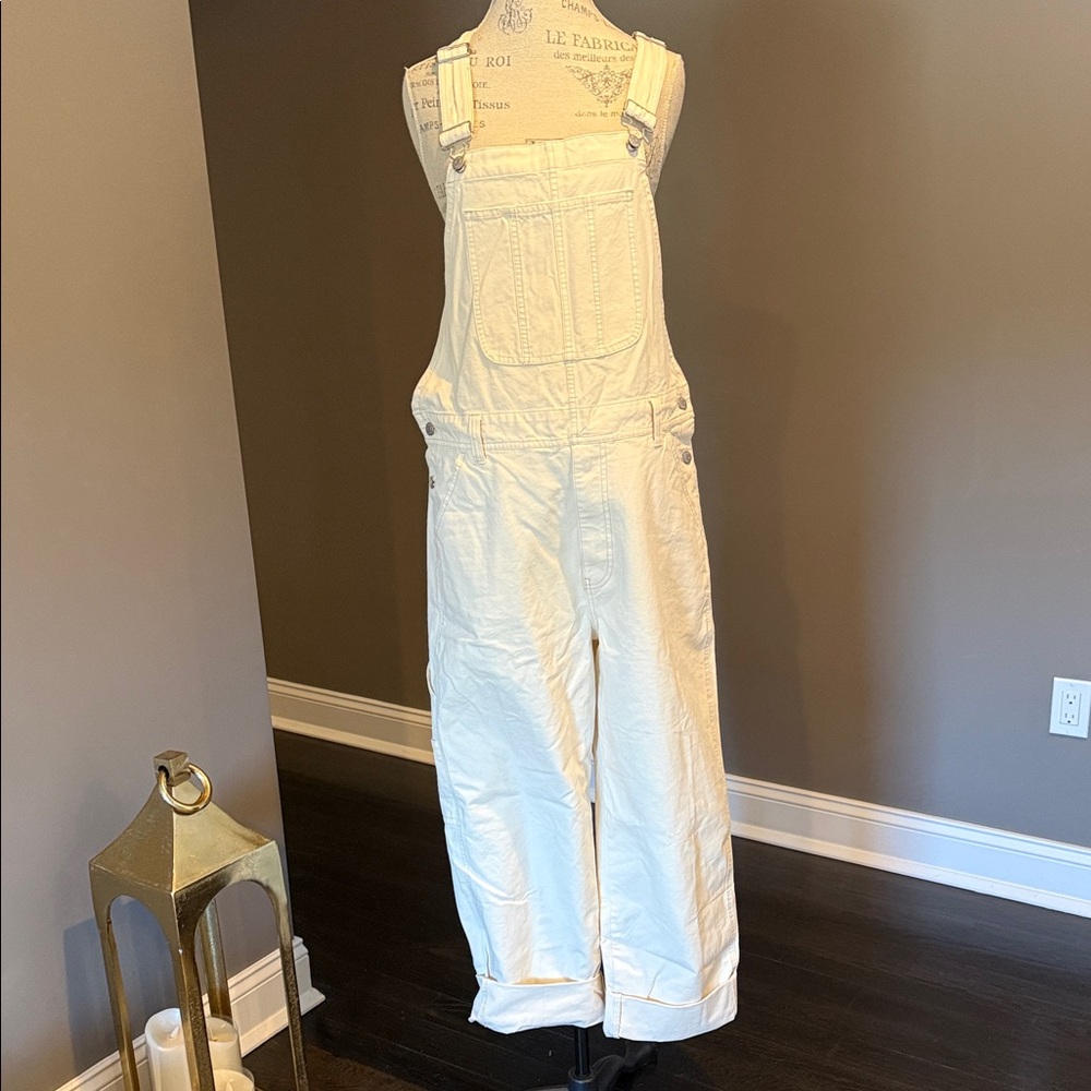 Madewell Women's Off-White Denim Overalls